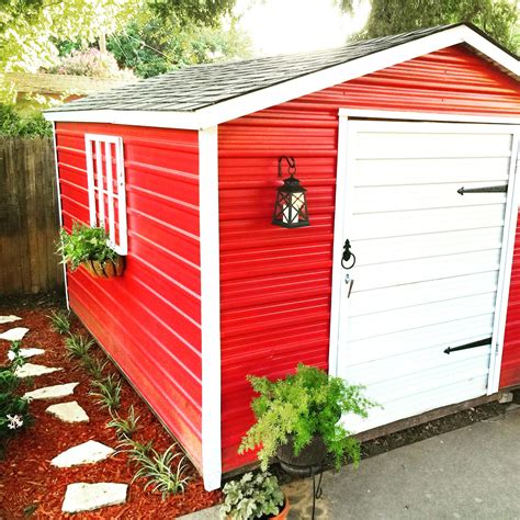 how to redo a metal shed for a play house|metal shed interior design.